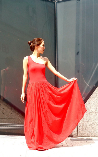 OTT Asymmetric Red Maxi