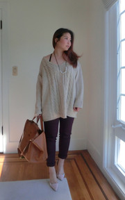 Try a sleek and slouchy look