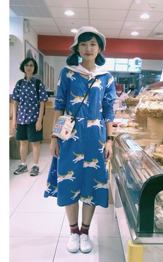 時尚穿搭：blue day x 後面的阿姨