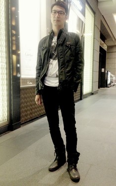 black & white