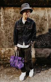  Loose Style With Denim Jacket!