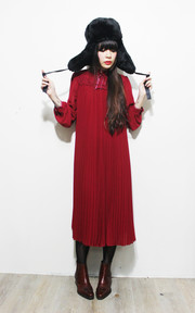Oxblood Red Laced Dress
