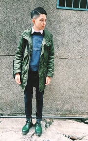 ▲ #GREEN #COLD #FALL #BARBER #CASUAL #NEW #HAIR #STYLE #GENTLE #綠 。 ▲