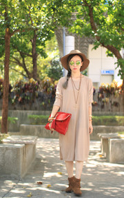 ［淺咖色－大範氣勢LOOK］