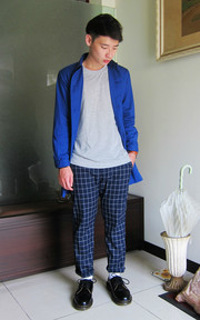 SHOP COAT X 格紋褲