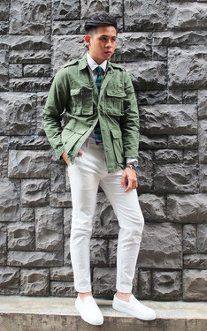 時尚穿搭：白綠好清新