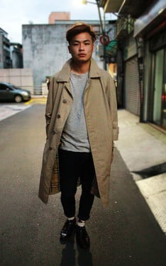 BURBERRY經典格紋風衣