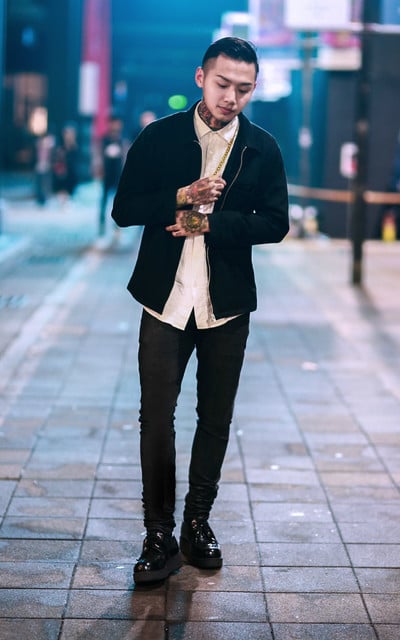 BARBERSTYLE ＸGOLD CHAINS ＸWORK JACKET 
