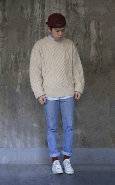 我穿好熱去上學/Fisherman Sweater