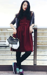 OUTFIT《 LAUREA酒紅洋裝、GAYA 》