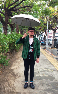 下雨天。