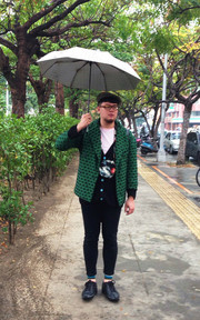 下雨天。