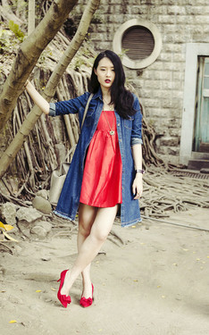 OUTFIT《 A'LADY 牛仔風衣 》