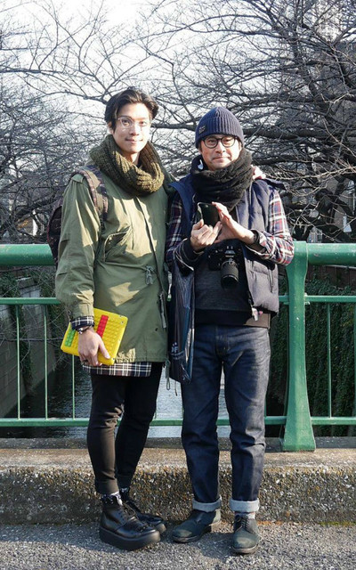在中目黑與佐藤先生相遇