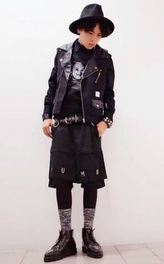  英國手工龐克圓圈皮帶