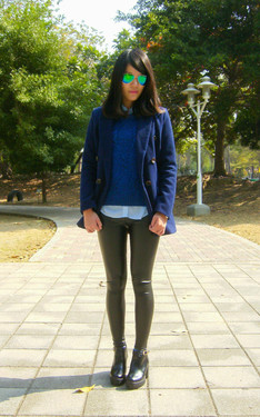 Blue X Black
