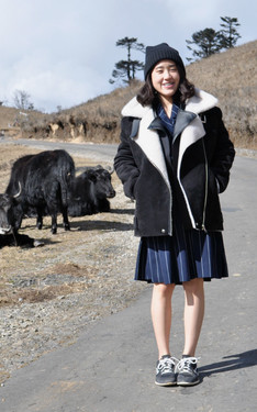 YAKS AND THE STRIPE DRESS