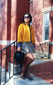 [ Winter Style ]  Over knee boots style