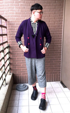 雙色襪。