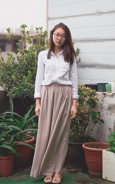 突然下起細雨，穿寬褲的我很擔憂