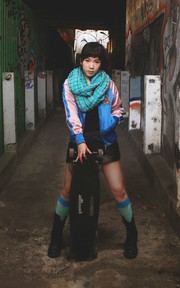 Scarf Outfit 001 Street Rock