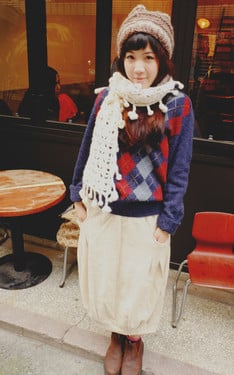 Beanie & Scarf Outfit 002 Urban Vintage