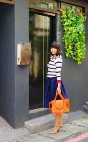 條紋風格迎向夏
