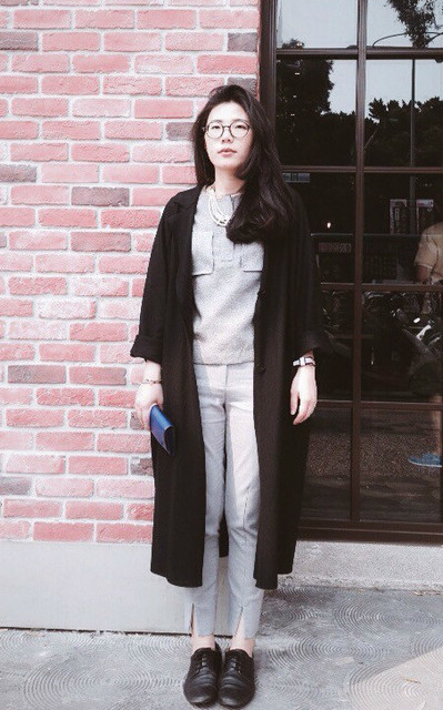 灰vs黑//星期五的簡單穿搭
