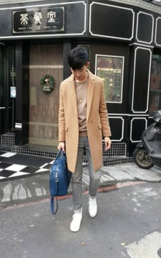 The same coat , different looks.
