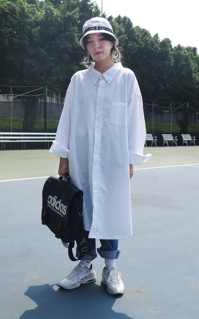 長版襯衫洋裝解決妳的搭配煩惱