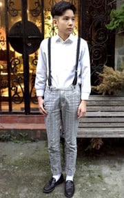 ▲ ‪#‎green‬ ‪#black #& #white #plaid #sling #old #school。▲