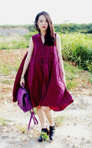OUTFIT《 MARJORIE 紅色格紋洋裝 》