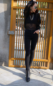 all in black