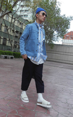 藍色系的Pajama Look