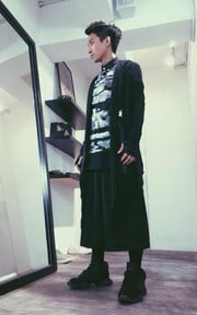 雖然黑色，但粉紅男孩心