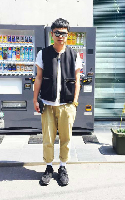 販賣機前