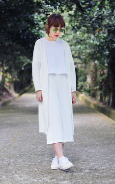all in white