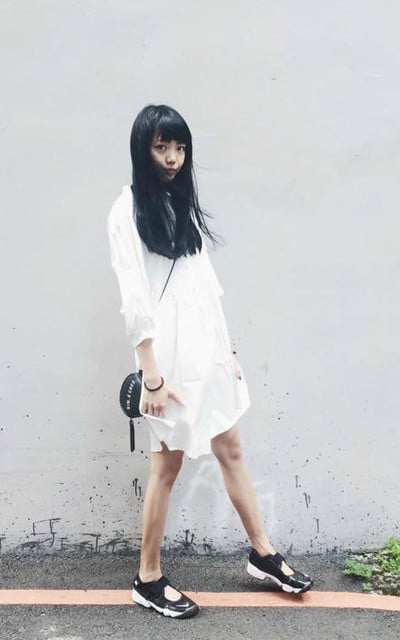 陰天黑白穿搭