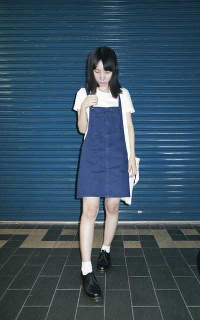 blue and white