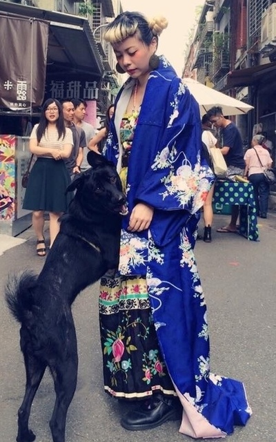 民族風洋裝 x 和服