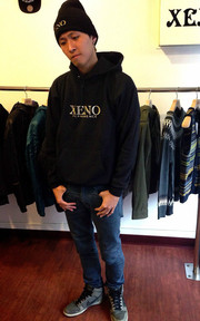 #XENO BEANIE #XENO GOLDEN LOGO PULLOVER