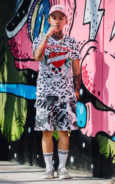  【ED HARDY】鴨舌帽 ＸED HARDY TEE ＸED HARDY SHORT Ｘ地下和平襪