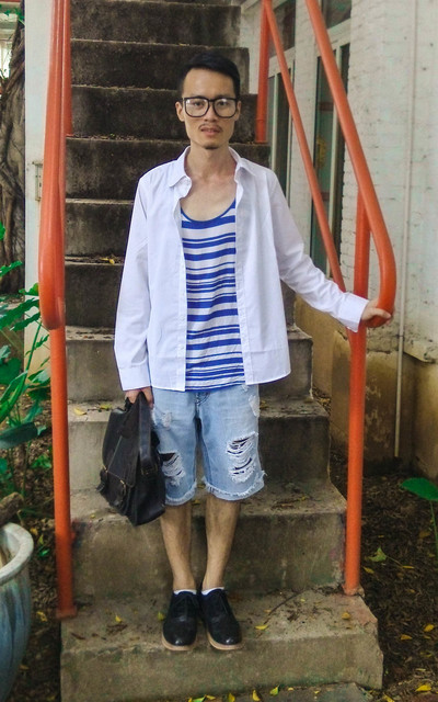 藍白條紋小背心