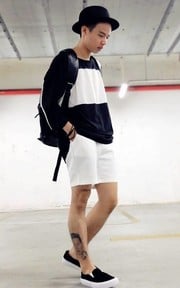 黑白寬鬆