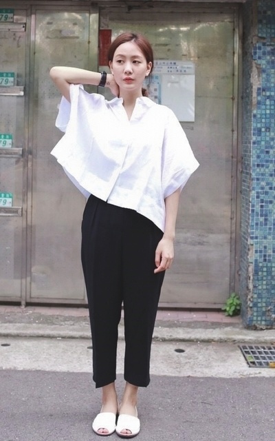 黑白look