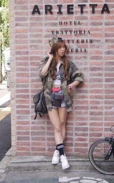 帥氣迷彩甜美風