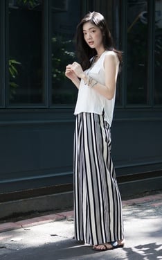 今年夏天離不開寬褲