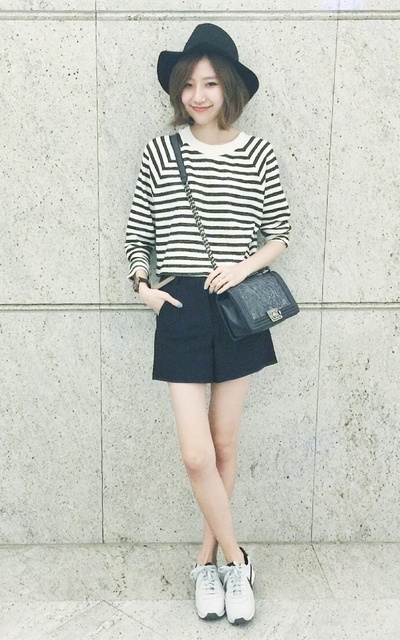 black and white