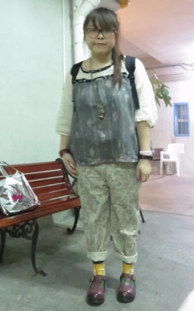 第100回穿搭。印花x印花