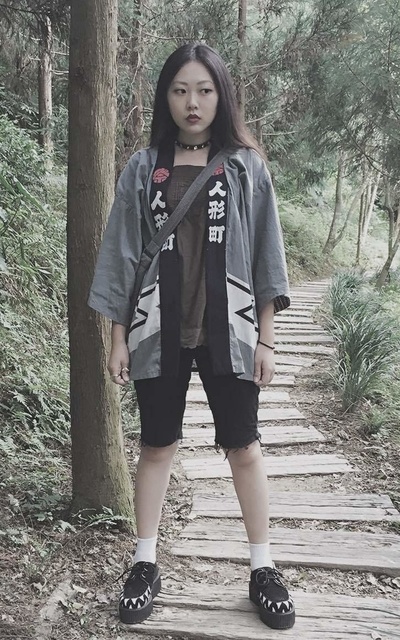 爬山和服look